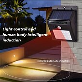 cheap Outdoor Wall Lights-Solar Motion Sensor Wall Light 20LEDs Tri-operating Modes IP65 Waterproof Outdoor Light for Yard Garden Fence Garage