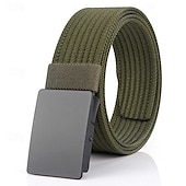 cheap Men&#039;s Belt-Men&#039;s Nylon Belt Waist Belt Black 1# Black Nylon Alloy Durable Adjustable Plain Outdoor Daily