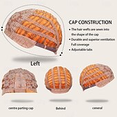 cheap Synthetic Trendy Wigs-Cosplay Costume Wig Synthetic Wig Natural Wave Middle Part Wig 26 inch Orange Synthetic Hair Women&#039;s Orange
