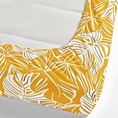cheap Sheets &amp; Pillowcase-Leaves Spring Pattern Fitted Sheet Set 100% Cotton Ultra Soft Breathable Silky Bed Sheets Deep Pocket Bedding Sheets 3 Piece Queen King Size