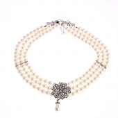 baratos Conjuntos-conjunto com vestido vintage flare colar de pérolas falsas brincos pulseira com anágua tutu sob a saia 1950 anos 1960 rockbility vestido retrô vintage feminino 6 peças roupas primavera verão roupa