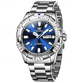 economico Orologi al quarzo-Il nuovo orologio da business da uomo del marchio Olevs orologio classico verde fantasma d&#039;acqua visualizzazione del calendario settimana orologio al quarzo impermeabile moda sportiva