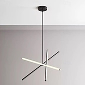 billige Unike lysekroner-lysekroner led sputnik lysekrone dia68cm aluminiumsramme svartmalte overflater for stue soverom kaffe bar varm hvit hvit lys