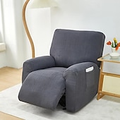 billiga Vilstol och länstol-jacquard fåtölj överdrag överdrag lazyboy överdrag soffstolsöverdrag 4-delade set, halkfri vilstol med förvaringsfickor möbelskydd för vardagsrum