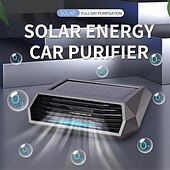 cheap Car Air Purifiers-Solar Portable Car Air Purifier Freshener With HEPA Filter Negative Ion Generator Odor Removal Smoke Car Accessiories