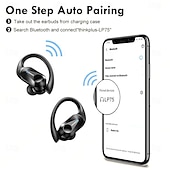 olcso TWS – Valódi vezeték nélküli fejhallgató-Lenovo LP75 Vezeték nélküli fülhallgató TWS fejhallgató 耳夹 Bluetooth 5.2 IPX5 Mély basszus Hosszú akkumulátor-élettartam mert Apple Samsung Huawei Xiaomi MI Fitnesz Futás Mindennapokra Mobiltelefon