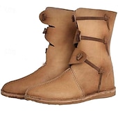 economico Calzature-scarpe rinascimentali medievali vintage retrò stivali jazz piatti pirata cavaliere ritter uomo unisex halloween evento/festa in maschera scarpe fantasia stivali medievali