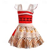 levne Dívčí kostýmy-Princeznovské Moana Šaty Cosplay kostým cosplay Filmové kostýmy for Dívčí Dětské Karneval Plesová maškaráda Večírek Plesová maškaráda