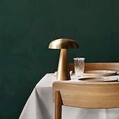 baratos Candeeiros de mesa-Luminária de Mesa Sem Fios Simples / Contemporâneo Moderno Carregamento USB Para Sala de Estar / Quarto Metal Bronze / Preto / Dourado