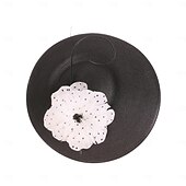 economico Cappelli per feste-fasce cappelli copricapo bombetta in fibra / cappello a cloche cappello di paglia cappello da sole matrimonio tea party matrimonio elegante con copricapo laterale in pizzo copricapo