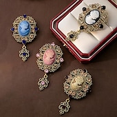 cheap Accessories and More-Rococo Baroque Victorian Brooch Pins Ren Faire Brooches Edwardian Women&#039;s Royal Masquerade Event / Party Adults&#039; Brooch