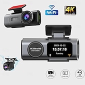 abordables DVR de coche-1080p Nuevo diseño / Full HD / con cámara trasera DVR del coche 170 Grados Gran angular IPS Dash Cam con WIFI / Visión nocturna / Detección de Movimiento No Registrador de coche