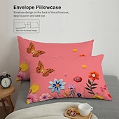 billiga Påslakanset-fjärilsbroderi dubbelsäng påslakan enkelsäng varm blomsterbäddset 2-delat set 3-delat set lätt och mjuk kort plysch set
