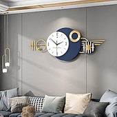 economico Decorazioni da parete-grande orologio da parete per soggiorno arredamento moderno orologio da parete minimalista silenzioso senza ticchettio per ufficio scuola casa cucina sala da pranzo bagno funzionamento a batteria 82 * 32 cm 100 * 42 cm