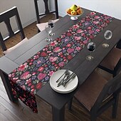 baratos Toalhas de Aparador-Inspirado em william morris arte estilo impressão corredor de mesa estilo country, decoração de mesa de jantar de cozinha, corredores de mesa de decoração de impressão para interior ao ar livre casa