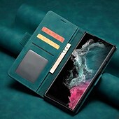 Недорогие Чехлы для Samsung-телефон Кейс для Назначение SSamsung Galaxy S24 S23 S22 S21 Ultra Plus A54 A34 A14 Примечание 20 10 Кошелек для карт Откидная подножка Разъем для карты Защита от удара Ретро ТПУ Кожа PU