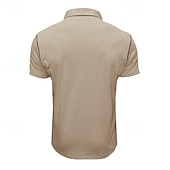 preiswerte Klassisches Poloshirt für Herren-Herren Poloshirt aus Baumwolle Golfhemd Arbeit Casual Kargen Kurzarm Basic Modern Farbblock Patchwork Taste Frühling Sommer Regular Fit Wein Dunkelgrau Schwarz Weiß Königliches Blau Grün Poloshirt