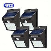cheap Outdoor Wall Lights-Solar Motion Sensor Wall Light 20LEDs Tri-operating Modes IP65 Waterproof Outdoor Light for Yard Garden Fence Garage