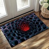 cheap Doormats-Honeycomb Vortex Doormat Floor Mats Washable Rugs Kitchen Mat Non-Slip Oil Proof Rug Indoor Outdoor Mat Bedroom Decor Bathroom Mat Entrance Rug