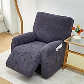 billiga Vilstol och länstol-jacquard fåtölj överdrag överdrag lazyboy överdrag soffstolsöverdrag 4-delade set, halkfri vilstol med förvaringsfickor möbelskydd för vardagsrum