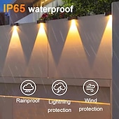 preiswerte Außenwandleuchten-LED Außenwandleuchte Solarlampen 4/8 Stück wasserdichte , IP65, wasserdicht, Gartenlicht,  Solar-Wandleuchte mit hoher Helligkeit, dekorative Wandleuchte für den Innenhof, Gartenzaun