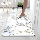 cheap Mats &amp; Rugs-Marble Pattern Bathroom Bath Mats Creative Absorbent Bathroom Rug Diatomaceous Earth Non Slip