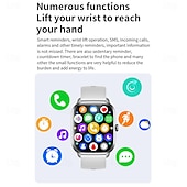 お買い得  スマートウォッチ-新しい Bluetooth 通話スマートウォッチ 1.9 インチ フルタッチスクリーン メンズ レディース フィットネス ブレスレット Android iOS スマートウォッチ用カスタムウォッチフェイス Menbox