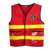 economico Costumi per bambini-Da ragazzo Da ragazza Vigile del fuoco Costume cosplay Completi Per Mascherata Cosplay Per bambini Canottiera Cappelli