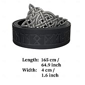 billige Tilbehør og mer-Punk og gotisk Kostymer i middelalderstil Renessanse Cosplay kostyme Midjebelte Knekt Viking Keltisk ridder Herre Dame Viking Halloween Karneval Maskerade Ytelse Stadie LARP Voksne Belte Midjebelte