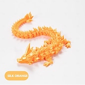 voordelige Beelden-3D-geprinte kristallen draak edelsteen draak 3D gelede draak speelgoed draaibaar en draak Chinees flexibel realistisch ornament