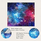 billige Planet Tapestry-galakse veggteppe tåkevev stjernehimmel veggteppe fargerik kosmisk ut romvev psykedelisk mystiske stjerner veggteppe veggoppheng til tak stue sovesal dekor&amp;amp; # 40; 92,5 &quot;× 70,5&quot;, galakse&amp;amp; # 41;