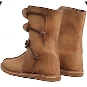 economico Calzature-scarpe rinascimentali medievali vintage retrò stivali jazz piatti pirata cavaliere ritter uomo unisex halloween evento/festa in maschera scarpe fantasia stivali medievali