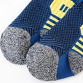 お買い得  メンズソックス-男性用 3パック マルチパック ソックス アンクルソックス ランニングソックス カジュアルソックス ブラック ホワイト カラー カラーブロック スポーツ カジュアル 日常 ベーシック 普通の厚さ 春 秋 ファッション