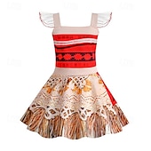 levne Dívčí kostýmy-Princeznovské Moana Šaty Cosplay kostým cosplay Filmové kostýmy for Dívčí Dětské Karneval Plesová maškaráda Večírek Plesová maškaráda