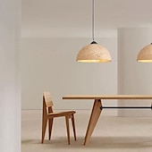 economico Luci Isola cucina-Lampada a sospensione in resina wabi-sabi per cucina, sala da pranzo, lampadario a isola b &amp;b camera da letto lampada a sospensione personalità creativa ristorante semicircolare bar lascia cadere