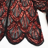 abordables Châles &amp; Écharpes-Rétro Vintage Années Folles Années 1920 Manteau Châles Gatsby le Magnifique Invité au mariage Paillettes Femmes Halloween Carnaval Mascarade Mariage robe demoiselle d honneur Événement / Fête Adulte