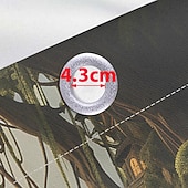 Недорогие Водонепроницаемые шторы-водонепроницаемые наружные шторы для уединения, уличные шторы, раздвижные шторы для патио, шторы для перголы, люверсы, грибной лес для беседки, балкона, крыльца, вечеринки