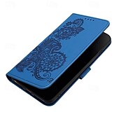 cheap iPhone Cases-Phone Case For iPhone 16 iPhone 15 Pro Max iPhone 14 13 12 11 Pro Max Mini SE X XR XS Max 8 7 Plus Wallet Case Magnetic with Wrist Strap Kickstand Flower Floral TPU PU Leather