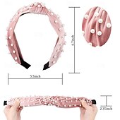 abordables Accessoires de coiffure-bandeaux de perles pour femmes, bandeau de perles antidérapants, larges nœuds supérieurs, bandeau noir, blanc, or rose avec perles, accessoires de cheveux pour femmes et filles, cadeaux quotidiens de