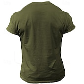 preiswerte Lustige T-Shirts für Männer-Herren Grafik Buchstabe T Shirt Kurzarm T-Shirt 3D-Druck Rundhalsausschnitt Hemd Täglich Designer Retro Vintage Sport im Freien Ferien Ausgehen Schwarz Armeegrün Dunkelblau Frühling &amp; Sommer