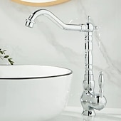 abordables Robinets de lavabo-Robinet lavabo - Jet pluie Plaqué Set de centre Mitigeur un trouBath Taps