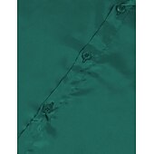 お買い得  メンズサテンシャツ-男性用 シャツ サテンシャツ カジュアルシャツ ボタンアップシャツ 平織り 日常 バケーション ブラック ホワイト ワイン ネイビーブルー 長袖 ラペル 春 &amp; 秋 衣類