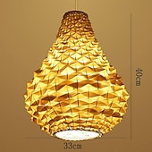 abordables Suspension-Lampe suspendue LED moderne en rotin tissé ananas, 1 lumière, 110-240v