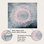 billiga Mandala Tapestry-mandala bohemisk väggtepp konst dekor filt gardin hängande hem sovrum vardagsrum sovsal dekoration boho hippie psykedelisk blommig blomma lotus indisk