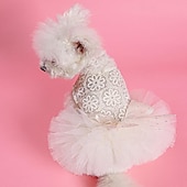 abordables Robes-Chien Chat Robe Mignon Occasionnel Hiver Respirant Doux Lavable Confortable Extérieur Décontracté Quotidien Vêtements pour Chiens for Bichon Frisé Spitz Nain Bébé Animal Papillon Petit