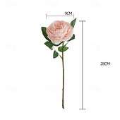 economico Il signor e la signora matrimonio-5 pezzi di rosa occidentale nucleo peonia singola testa fiore di simulazione decorazione della casa fiore artificiale fiore portatile di nozze