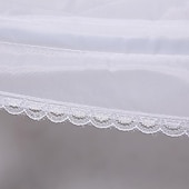 olcso pántos-Rokokó Viktorijanski Földig érő Alsószoknya Tüllszoknya Tüll szoknya Menyasszonyi 2 Karika Tömör szín A-vonalú Női Mindszentek napja Álarcos mulatság Esküvő Parti Velencei karnevál Felnőttek Szoknya