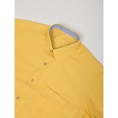 cheap Men&#039;s Dress Shirts-Men&#039;s Shirt Dress Shirt French Cuff Shirt Blue Yellow Pink Purple Long Sleeve Collar Wedding Business Smart Casual Clothing Apparel
