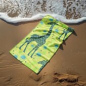 cheap Beach Towel Sets-Beach Towel Bath Towel Large 80cm x 160cm 3D Print Sea Pattern Towel Bath Towel Beach Sheet Blanket Classic 100% Micro Fiber Comfy Blankets