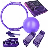 levne Antistresové pomůcky-jóga kruh šest kusů pilates kruh noha svorka pozice pás protiskluzová jóga dlouhý prst ponožky otevřené zadní latexové napínací kroužek